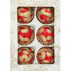 Christmas ornaments decorated with a diameter of 80 millimeters