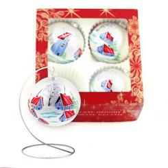 Christmas ornaments decorated with a diameter of 120 millimeters