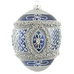 Jajo Faberge bombka szklana dekorowana j004