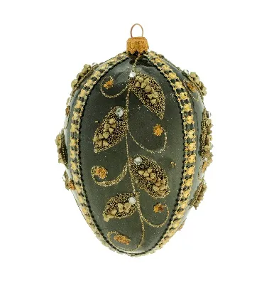 Jajo Faberge bombka szklana dekorowana j006