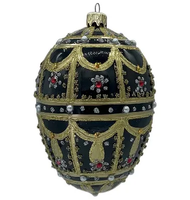 jaja-faberge-bombka-szklana-dekorowana-j022 Jajo Faberge bombka szklana dekorowana j022
