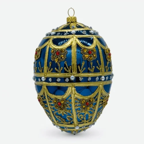 jaja-faberge-bombka-szklana-dekorowana-j023 Jajo Faberge bombka szklana dekorowana