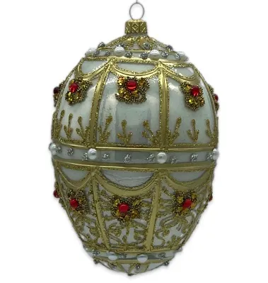 jaja-faberge-bombka-szklana-dekorowana-j025 Jajo Faberge bombka szklana dekorowana j025