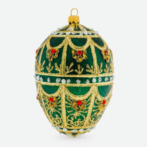jaja-faberge-bombka-szklana-dekorowana-j026 Jajo Faberge bombka szklana dekorowana